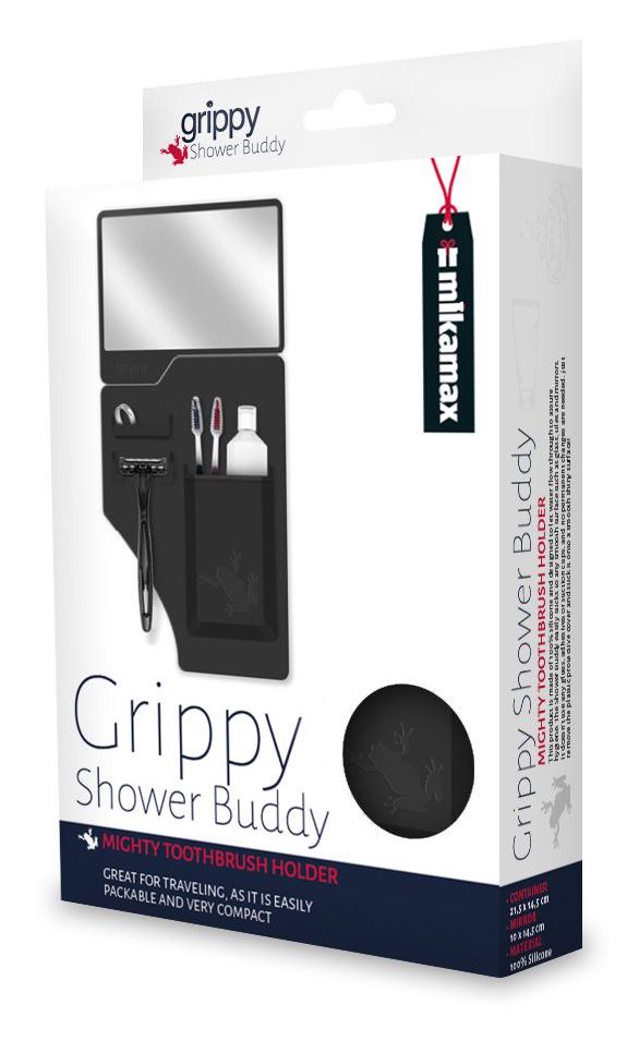 baderomsholder for hygieneartikler grippy shower buddy