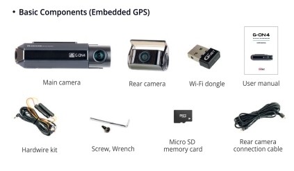 Innhold i g-on 4 gnet-kamerapakken