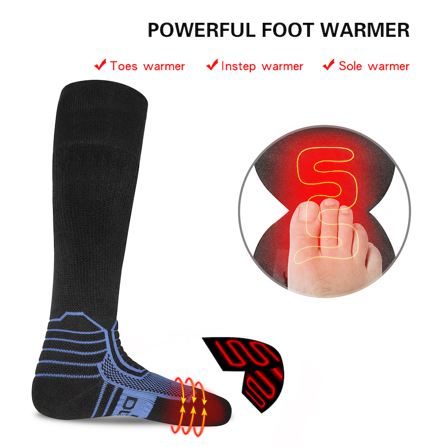 sokker med elektrisk oppvarming - termooppvarmede sokker