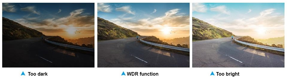 WDR - wide dynamic range bilkamera