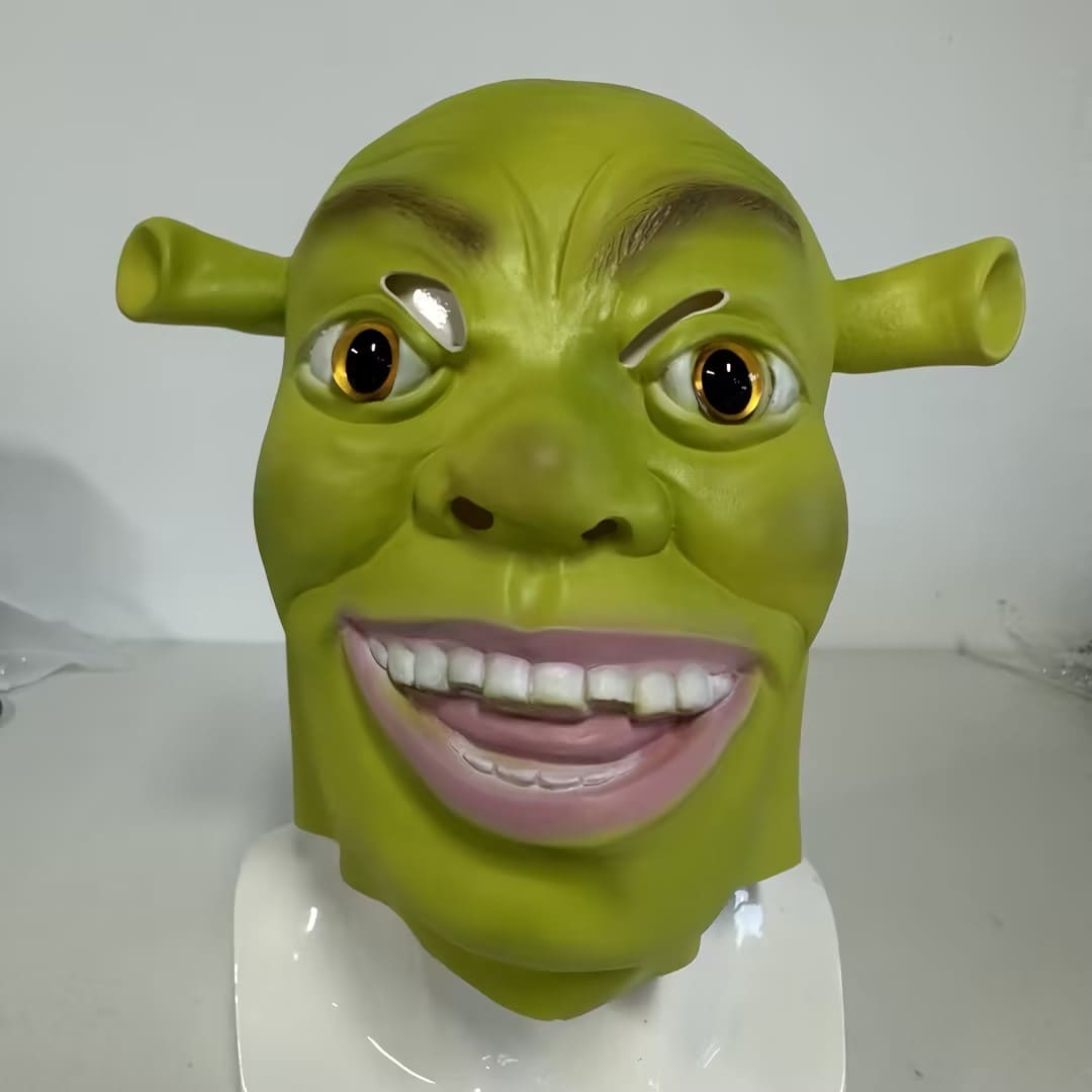 Shrek maske for karnevalet