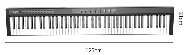 Elektronisk keyboard (piano) 125cm