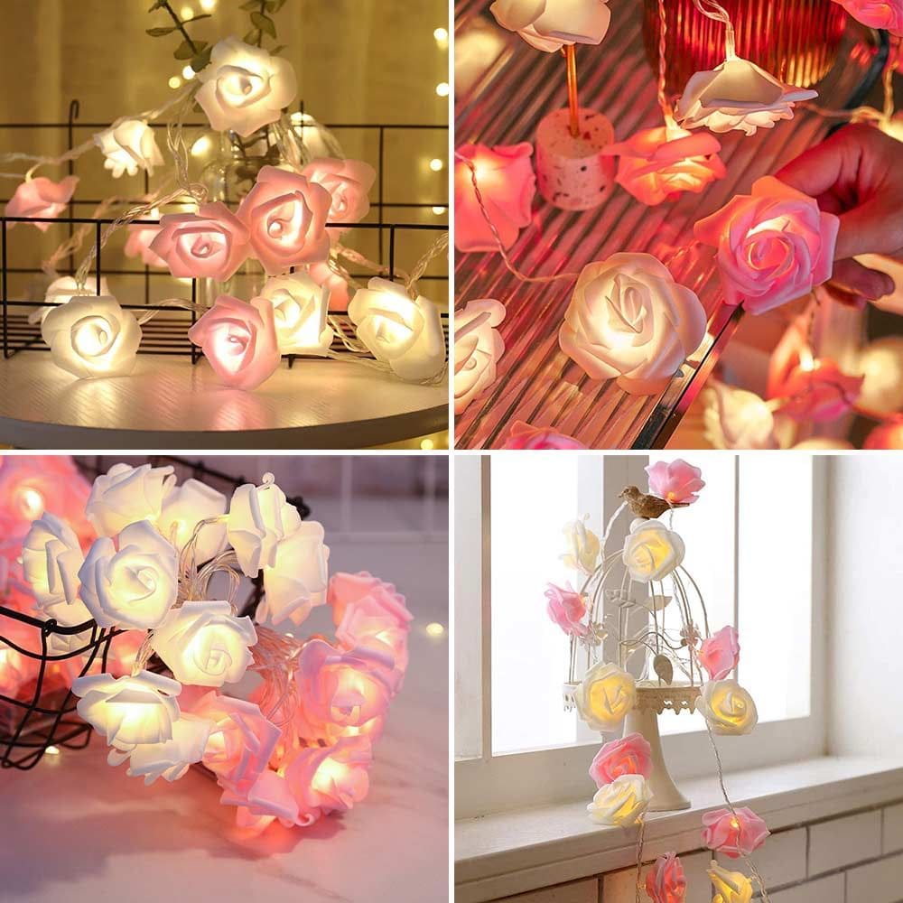 LED-roser - glødende roser som dekorative lys