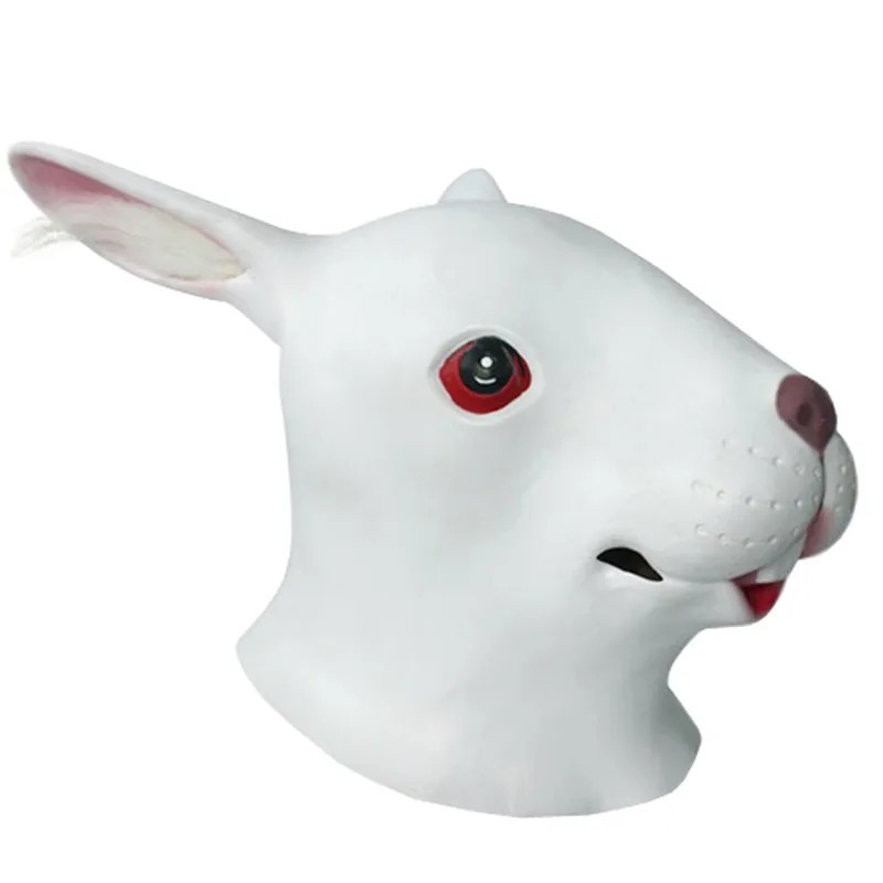 ansikts- og hodemaske for kanin silikon