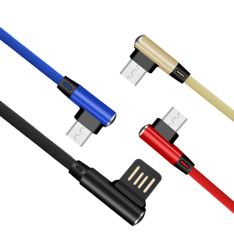 micro USB-kabel med 90 design