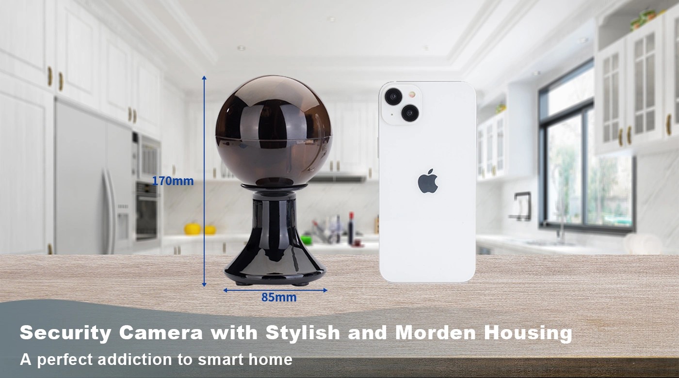 trådløst kamera wifi spion svart moderne skjult elegant