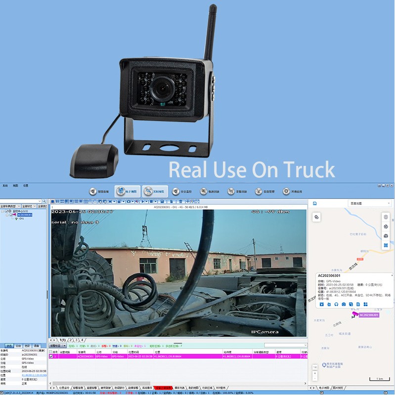 4G-kamera for sim via Internett-sporing av varebil
