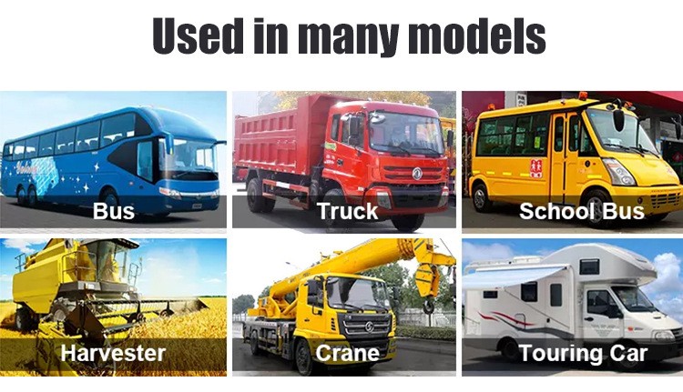 baksett for biler, busser, lastebiler og maskiner