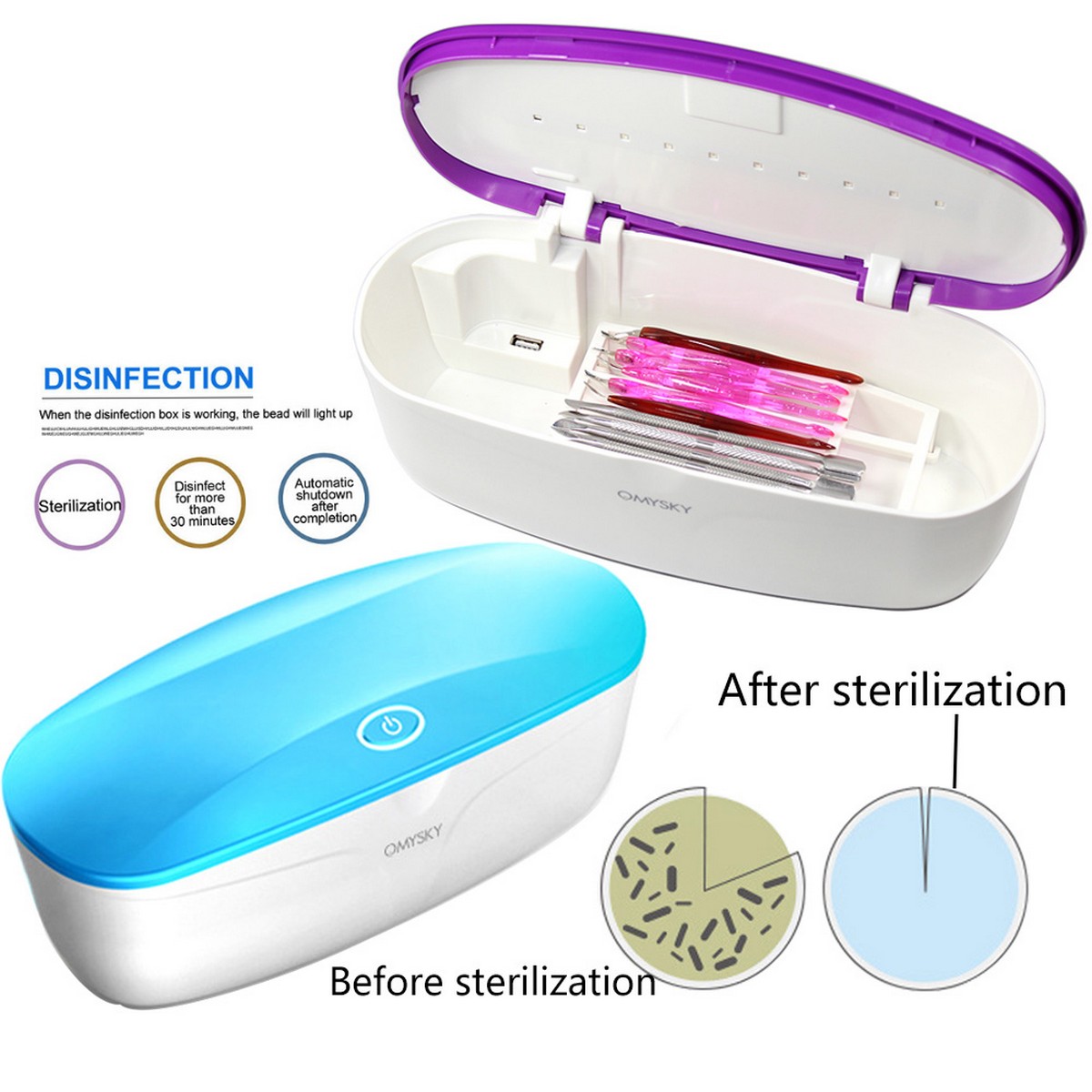 steriliseringsboks for desinfisering