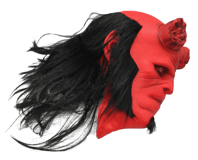 Hellboy voksen ansiktsmaske