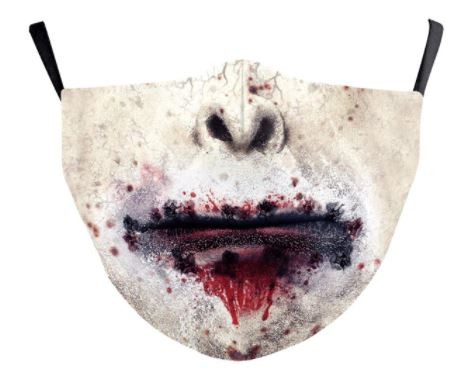 zombie maske for ansikt skummelt