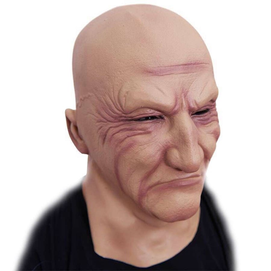 silikon maske skallet mann lateks ansiktsmaske