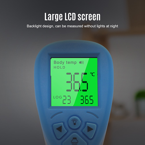 kontaktløst termometer med LCD-skjerm