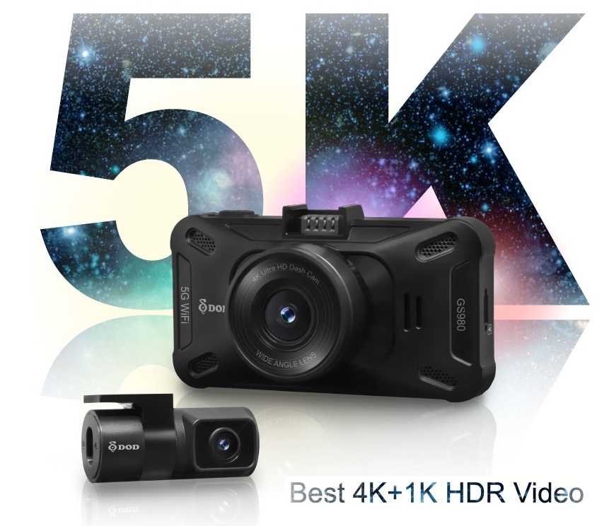 beste dash cam 4k 5k bilkamera dual DOD GS980D