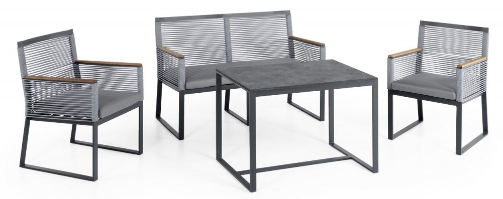 terrasse sitteplasser metall utendørs aluminium moderne