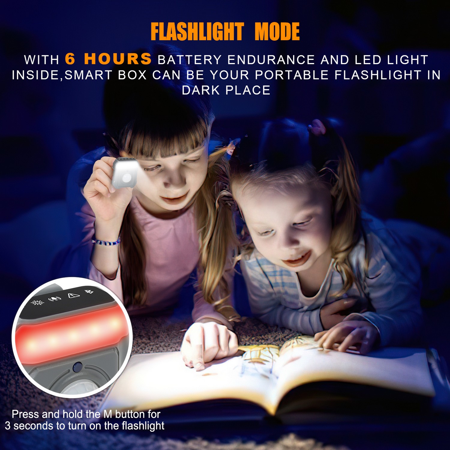 sikkerhetssmart alarm - lommelyktmodus - LED-lys