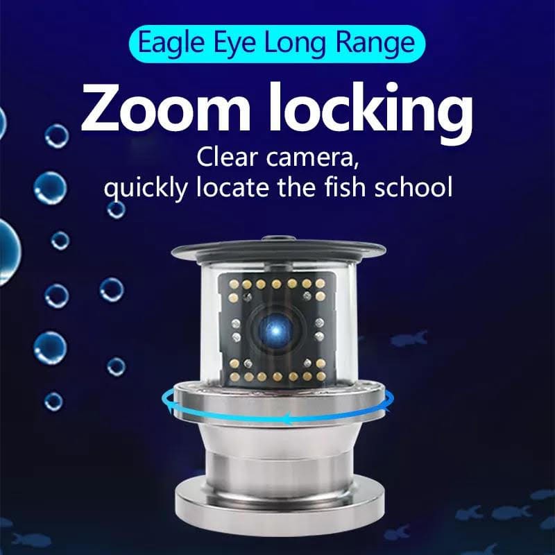 Fiskeekkolodd og FULL kamera med zoomfunksjon