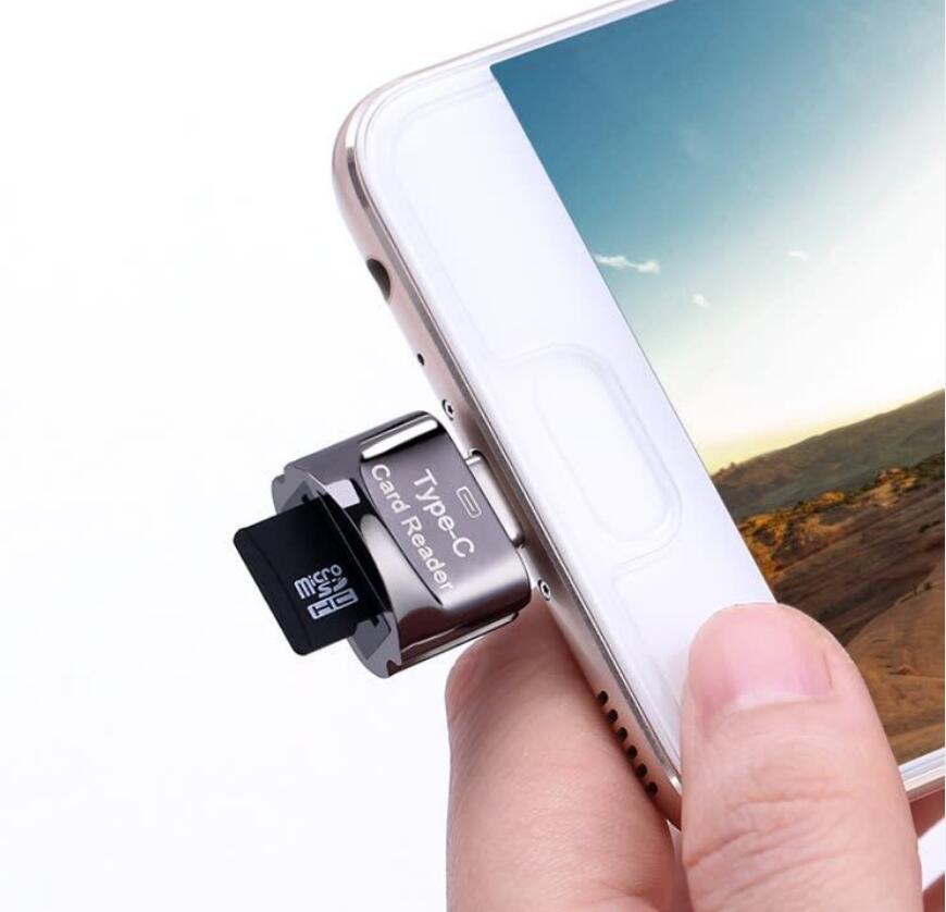 usb-c micro SD-kortleser for mobiltelefon
