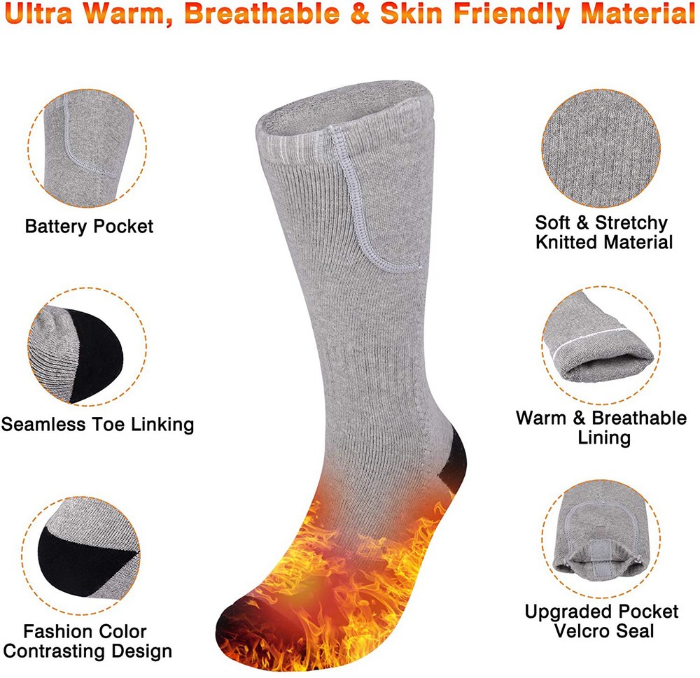 oppvarmede sokker