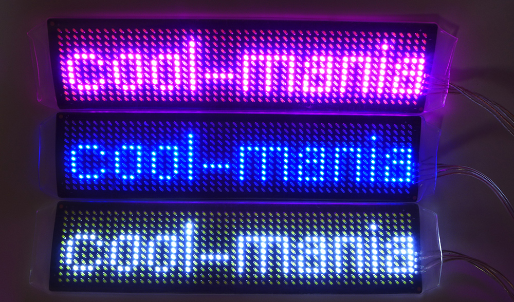 RGB LED-stripe for LED-t-skjorte