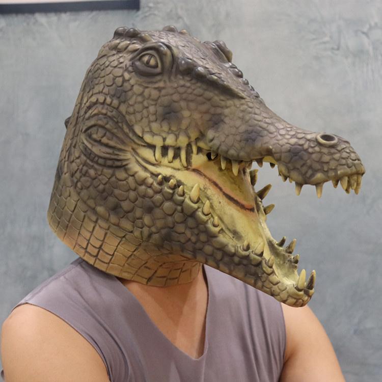 alligator halloween maske krokodille ansiktshodemasker