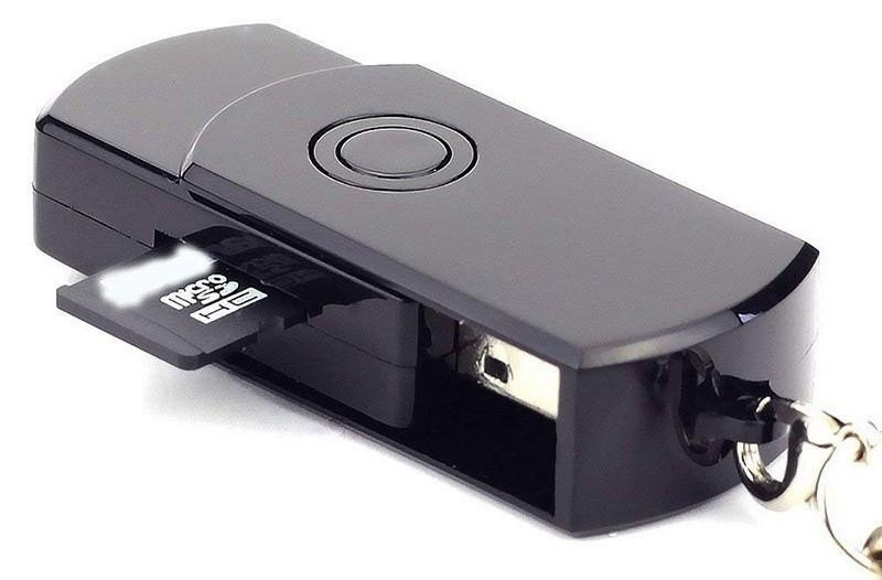 USB skjult spionnøkkelkamera med SD/TF-kortstøtte opptil 32 GB