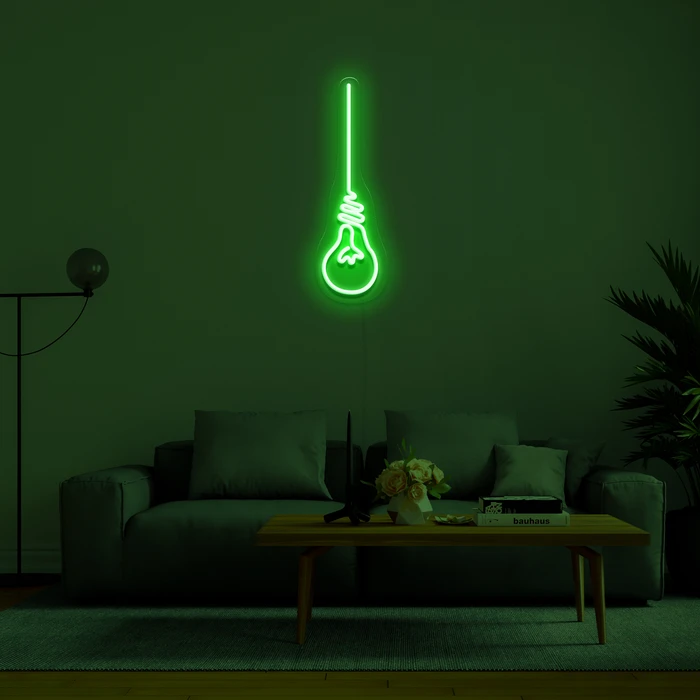 LED-opplyste neon 3D-skilt - Lyspære