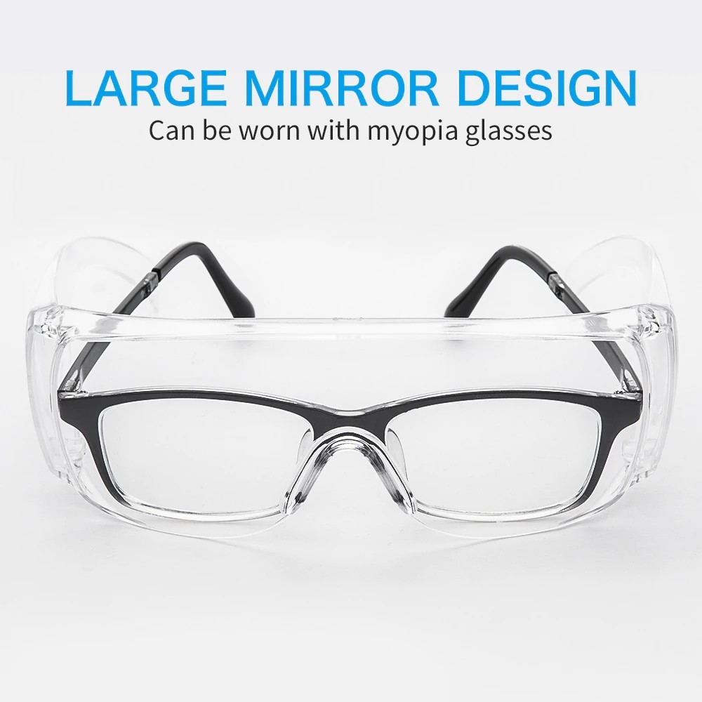 gjennomsiktige beskyttelsesbriller mot virus