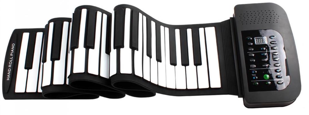 bærbart piano keyboard roll up piano