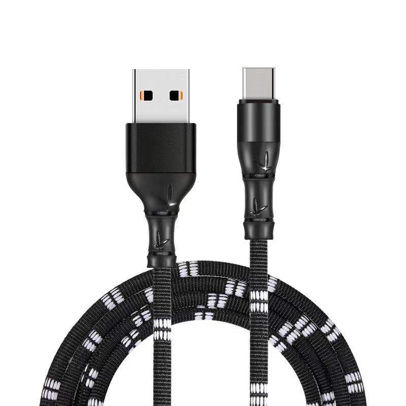 USB Type-C-kabel i bambusdesign