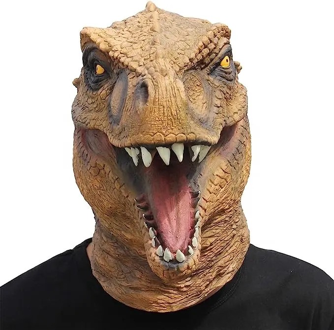 Dino-maske – Jurassic Park mask face (hodemaske)
