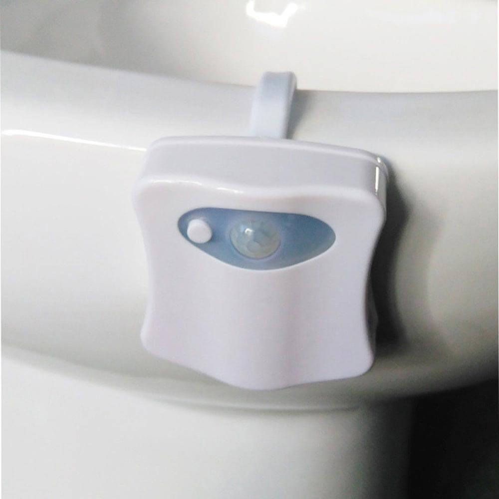 Toalettlys med bevegelsessensor - farget LED