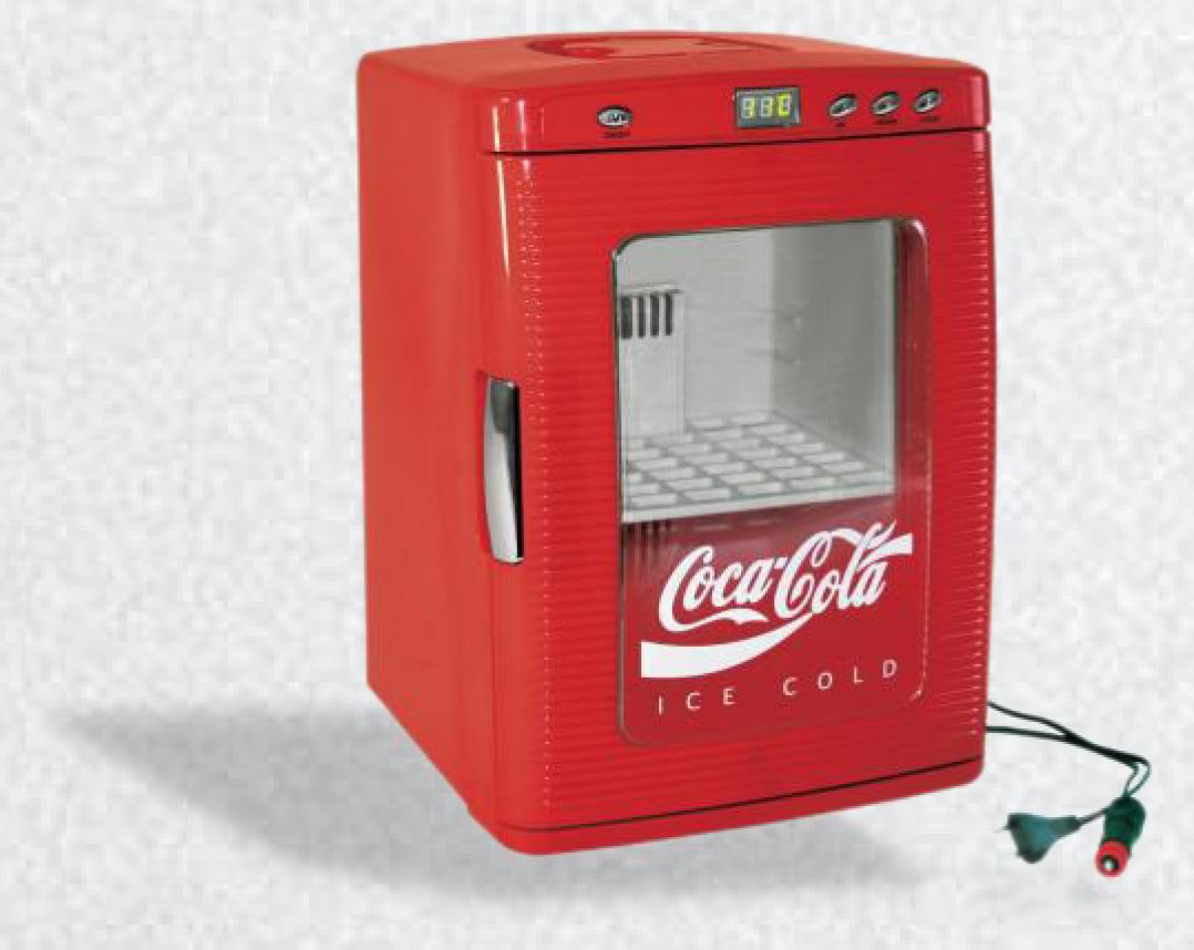 retro minikjøler kjøleskap kjøleskap rød coca cola