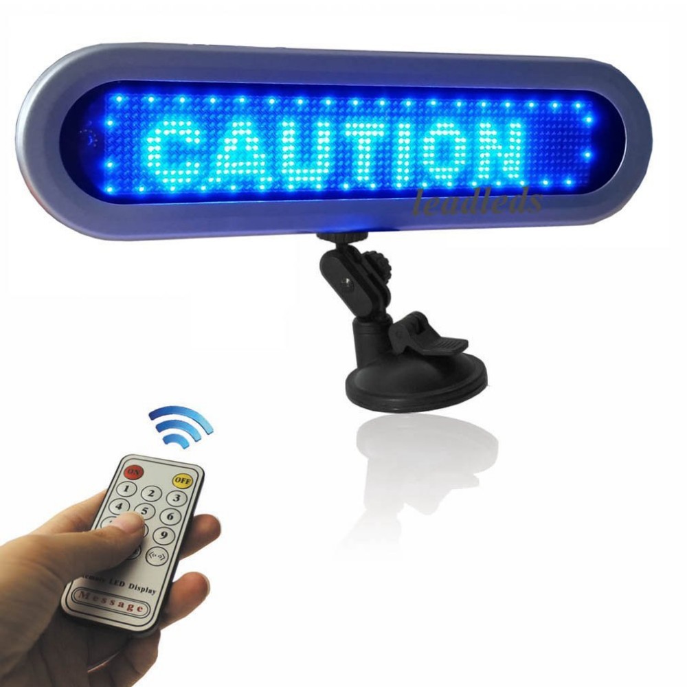 Automatisk LED-skjerm blå